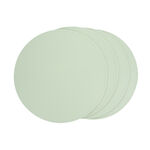 Reversible Round Placemats 4 Pack - Green & Cream