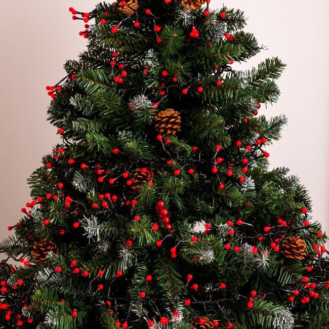 500 Red Berry Cluster Lights