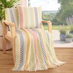 Seafoam Stripe 140cm x 180cm Throw