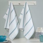 Stripe Tea Towel 2 Pack - Duck Egg