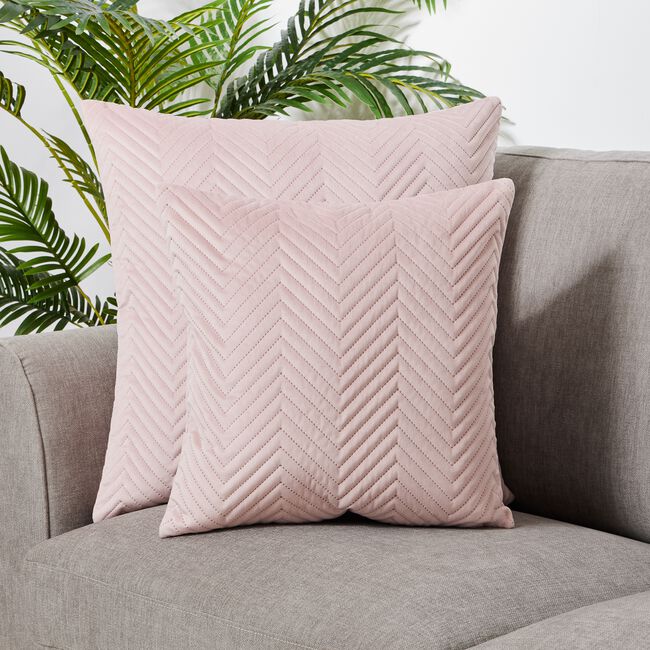 Triangle Stitch Cushion 45x45cm - Mauve