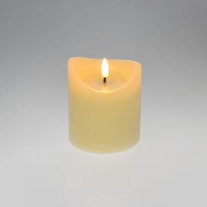 LED Pillar Candle Ivory - 9x10cm