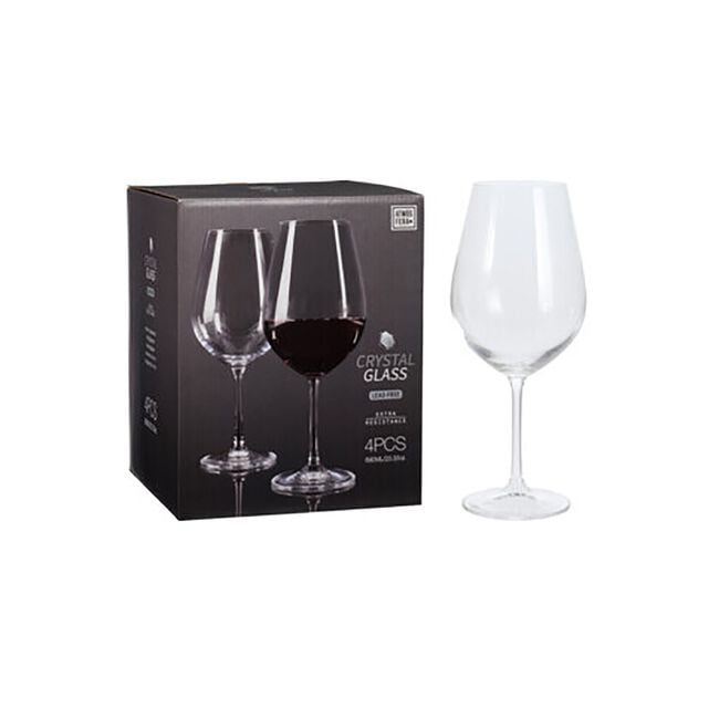 Crystal Wine Glasses 690ml - 4 Pack