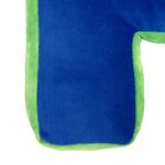 LETTER F Cushion Blue/Green