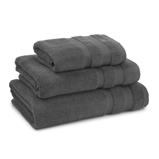 450GSM ZERO TWIST GUNMETAL 50x90 Hand Towel
