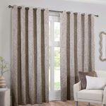 JACQUARD GEO MOCHA 66x54 Curtain