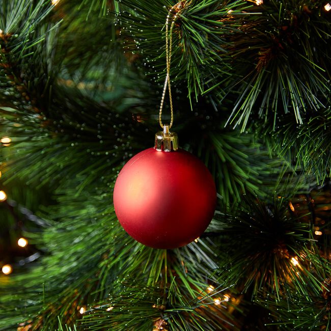 Red Bauble Set - 20 Pack