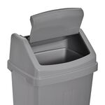Casa Swing Bin Silver 25L