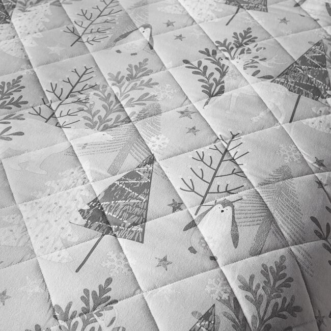 Arctic Scene Bedspread 200cm x 220cm - Grey