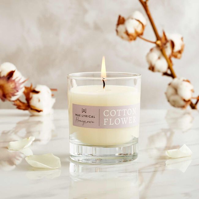 Wax Lyrical Home Grown Candle Cotton Flower