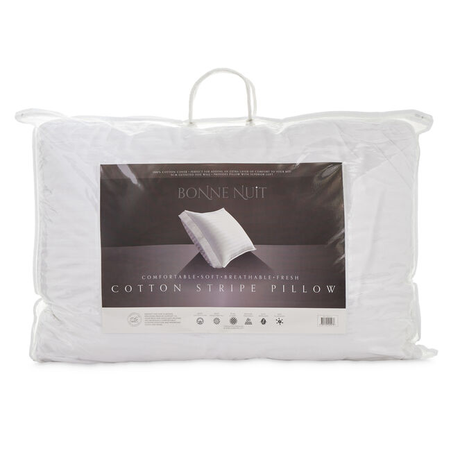 Bonne Nuit Cotton Stripe Pillow