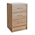 Mayfair Oak Effect 3 Drawer Bedside Locker