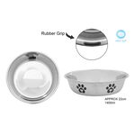Polished Stainless Steel Pet Bowl 22cm