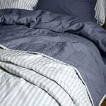 YARD HEBDEN STRIPE MINERAL / DENIM BLUE 150x200cm Bedspread 