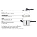 Tower 6L 22cm Stainless Steel Pressure Cooker