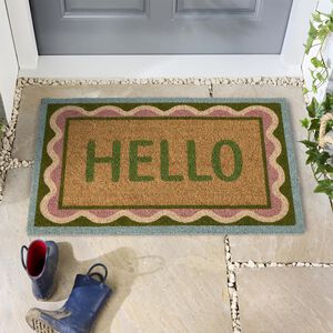 My Mat Scallop Coir Door Mat 45cm x 75cm
