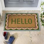 My Mat Scallop Coir Door Mat 45cm x 75cm