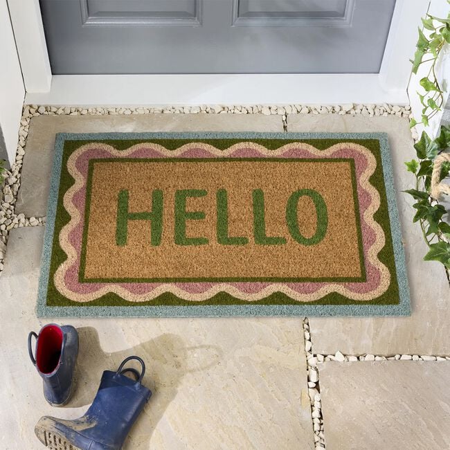 My Mat Scallop Coir Door Mat 45cm x 75cm