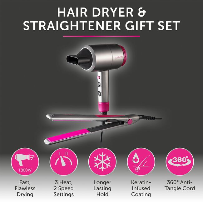 Carmen Hair Dryer & Straightener Gift Set