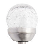 6 Mini Crackle Ball Post Solar Garden Lights