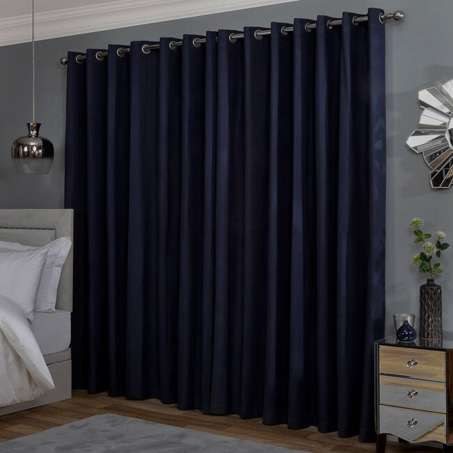 BLACKOUT & THERMAL BOXES NAVY 66x54 Curtain