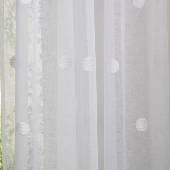 ZARA WHITE 140x122cm Voile 