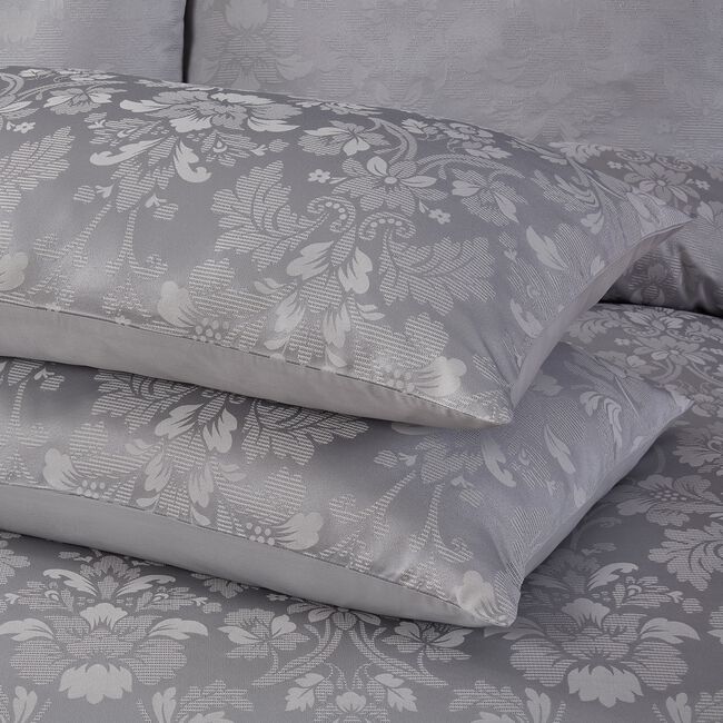 KING SIZE DUVET COVER  Inniskeen Jacquard Silver