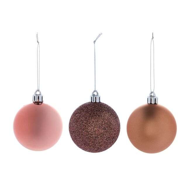 20 PACK PINK Bauble Set 