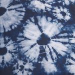 Indoor Outdoor Tie Dye Burst Navy Cushion 