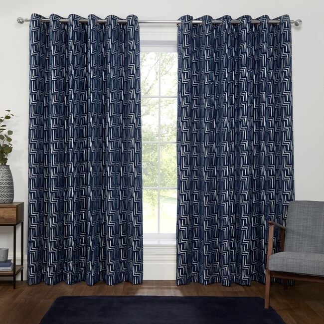 MUSE NAVY 66x54 Curtain