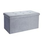 Storage Bench Ottoman - Charcoal 