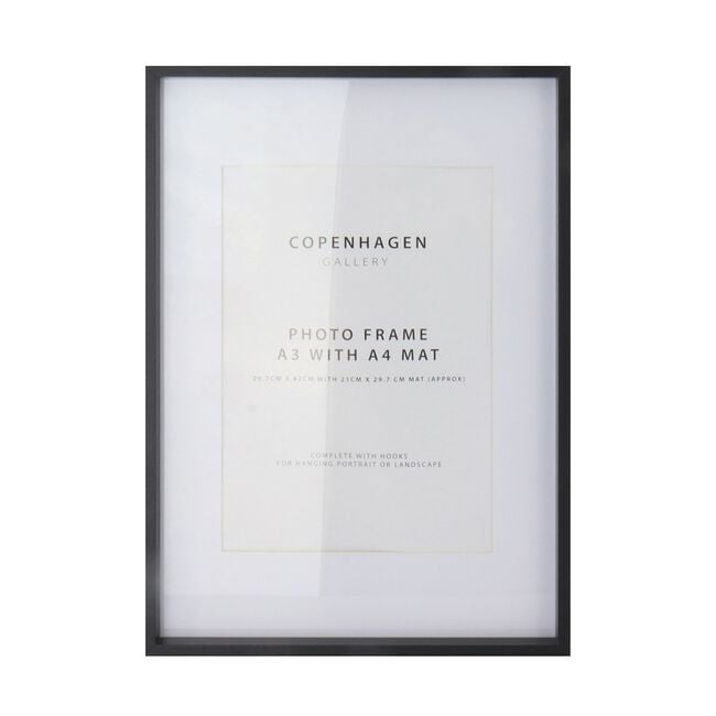A3 COPENHAGEN BLACK Photo Frame