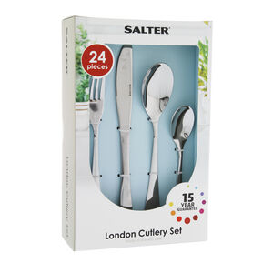 Salter Elegance London 24 Piece Cutlery Set