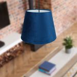 NAVY VELVET SHADE 8"