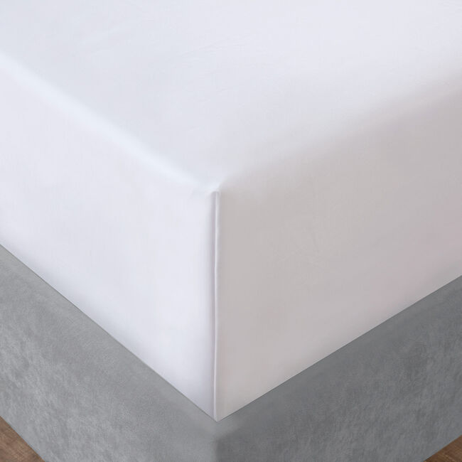 DB FITTED SHEET 800 Threadcount Cotton White