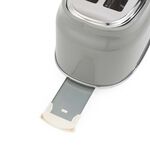 SALTER RETRO GREY CURVED BODY 2 Slice Toaster