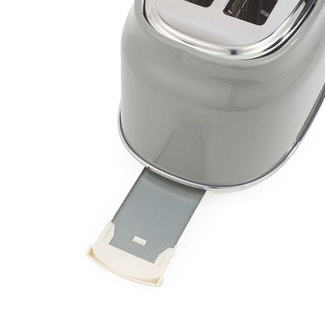 SALTER RETRO GREY CURVED BODY 2 Slice Toaster