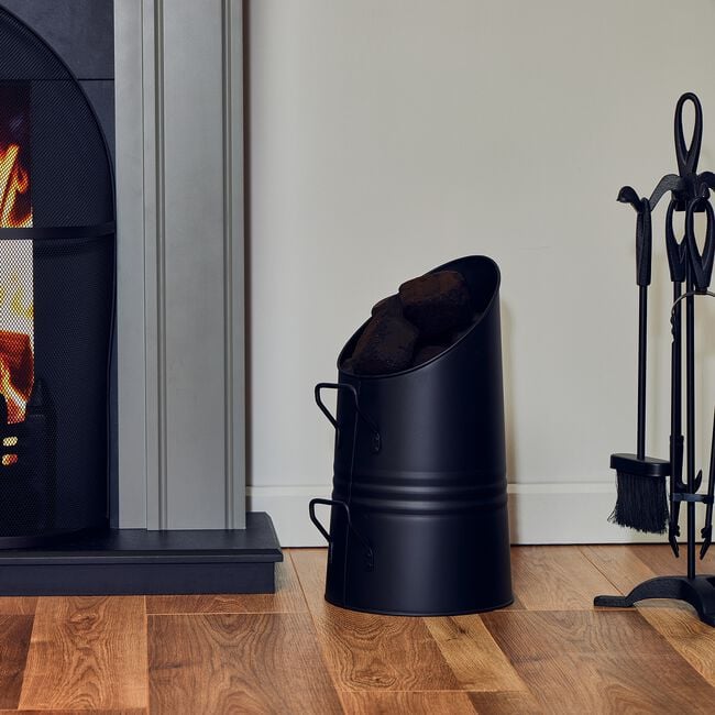 Silverflame Small Coal Hod Black