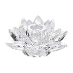 Cashel Living Crystal Lotus Flower Candle Holder