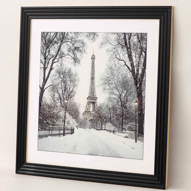 Paris Jewelled Framed Art 60cm x 60cm