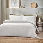 DOUBLE DUVET COVER Waffle White