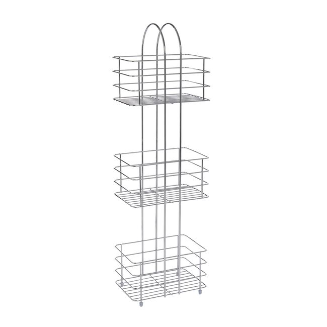 CAUSEWAY BAY THREE TIER Chrome Free standing Caddy