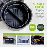Tower Black Round Air Fryer Tray with Divider