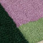 KAI WOOL BORDER GREEN/ PURPLE 60x230cm Runner