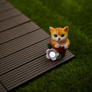 Puppy & Kitten Garden Solar Light