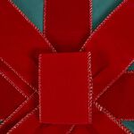 Christmas Bow Green Cushion 45cm x 45cm