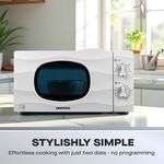 Daewoo White 20L 700W Microwave