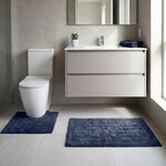 COTTON BRICK PETROL 50x50 Pedestal Mat