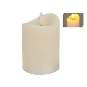 LED Pillar Candle Ivory - 7x10cm