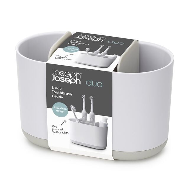 Joseph Joseph Duo Large Toothbrush Caddy White